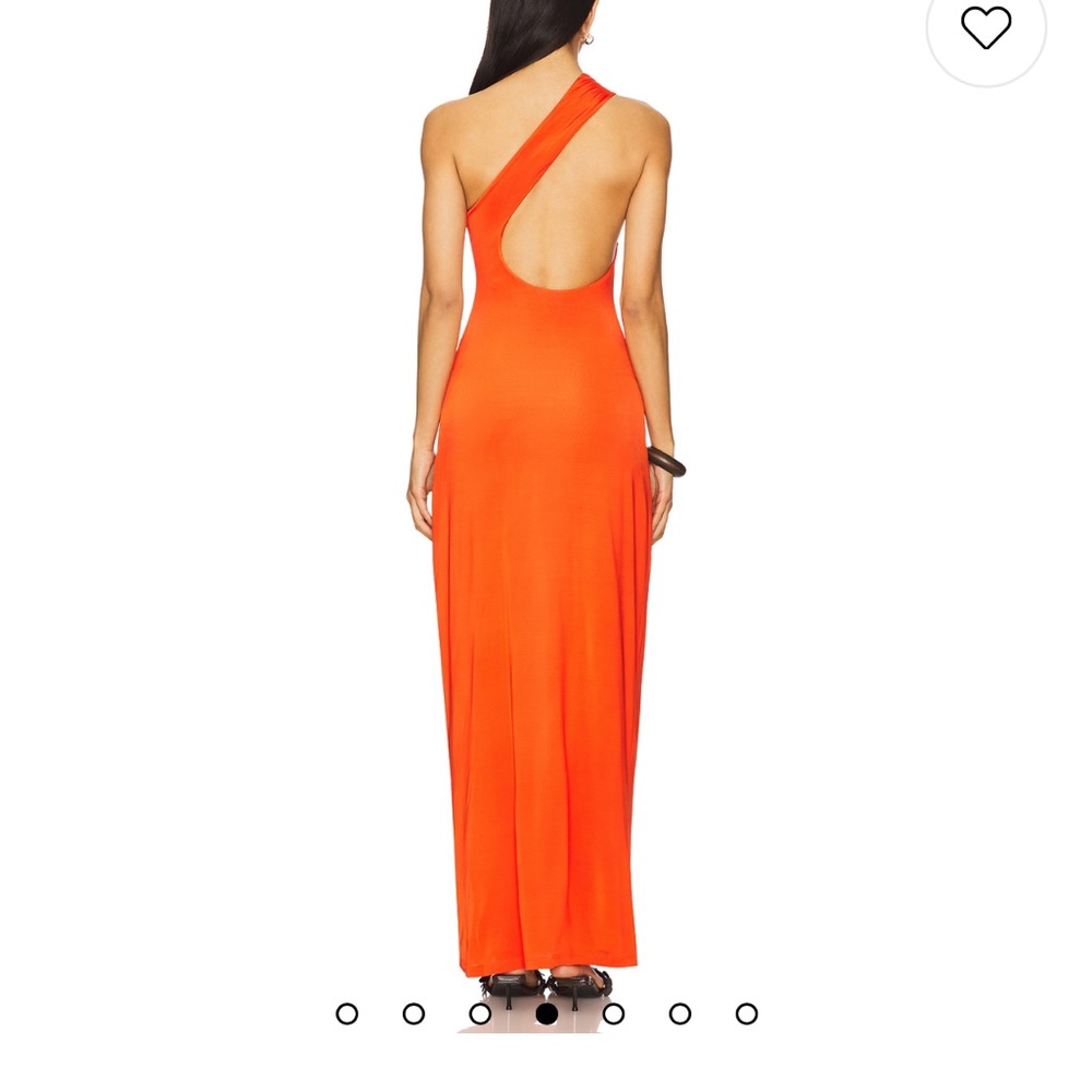 *UNWORN* One-Shoulder Orange Dress